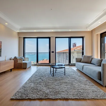 דירה Luxury 1br Bosphorus View With Free Parking And Elevator