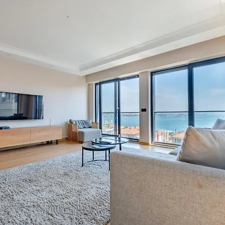 דירה Luxury 1br Bosphorus View With Free Parking And Elevator